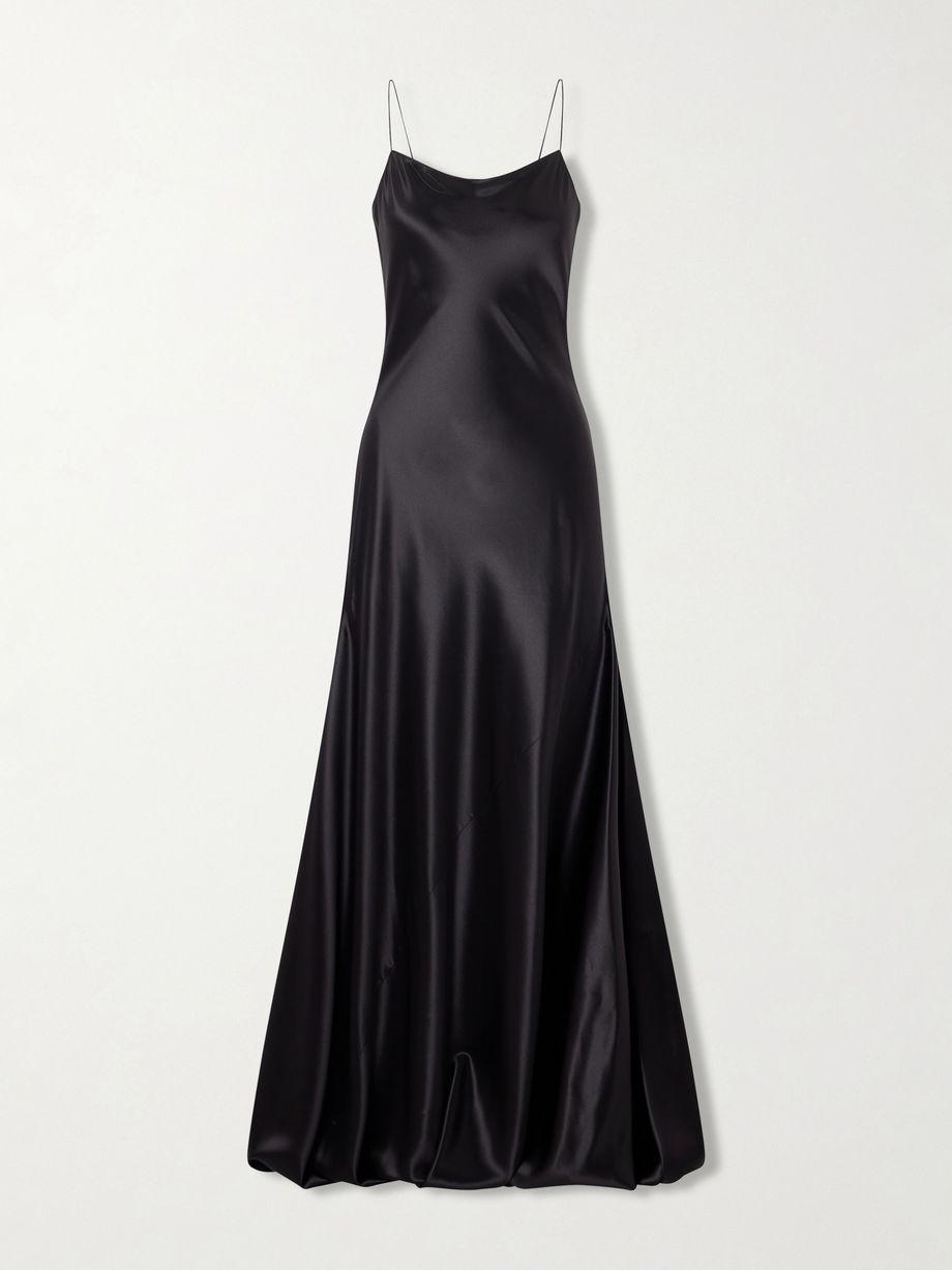 Draped silk-satin gown by ALAIA