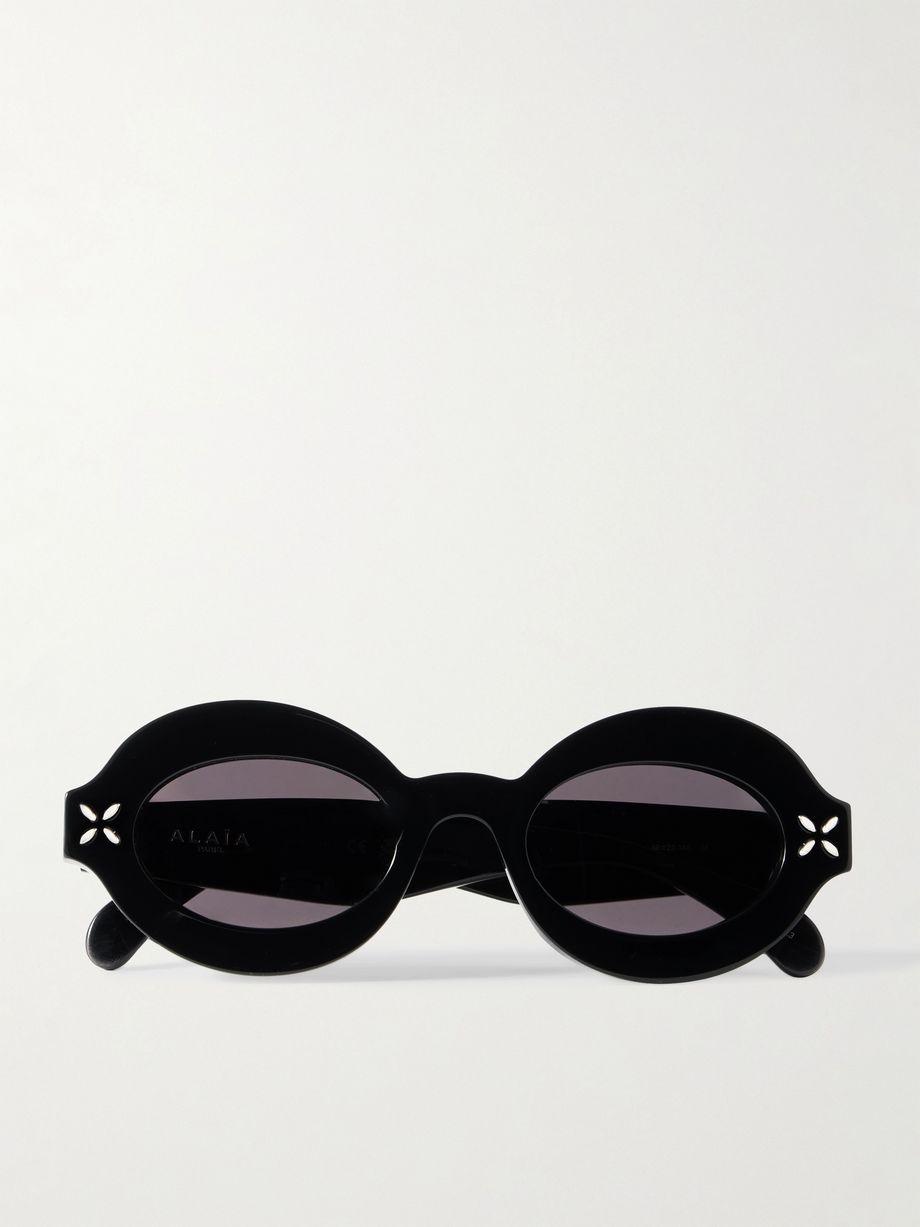 Oval-frame acetate sunglasses by ALAIA EYEWEAR