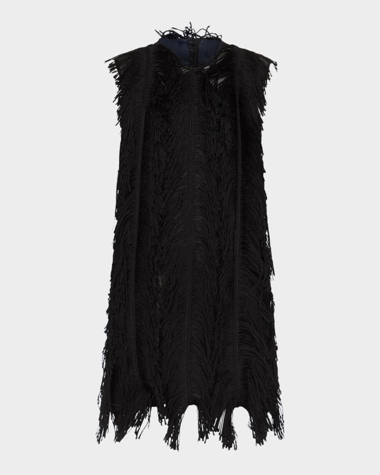 Fringed Shift Dress by ALAIA
