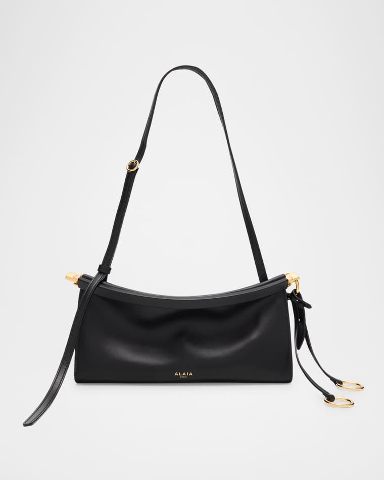 Le Click Small Shoulder Bag in Glossy Leather by ALAIA