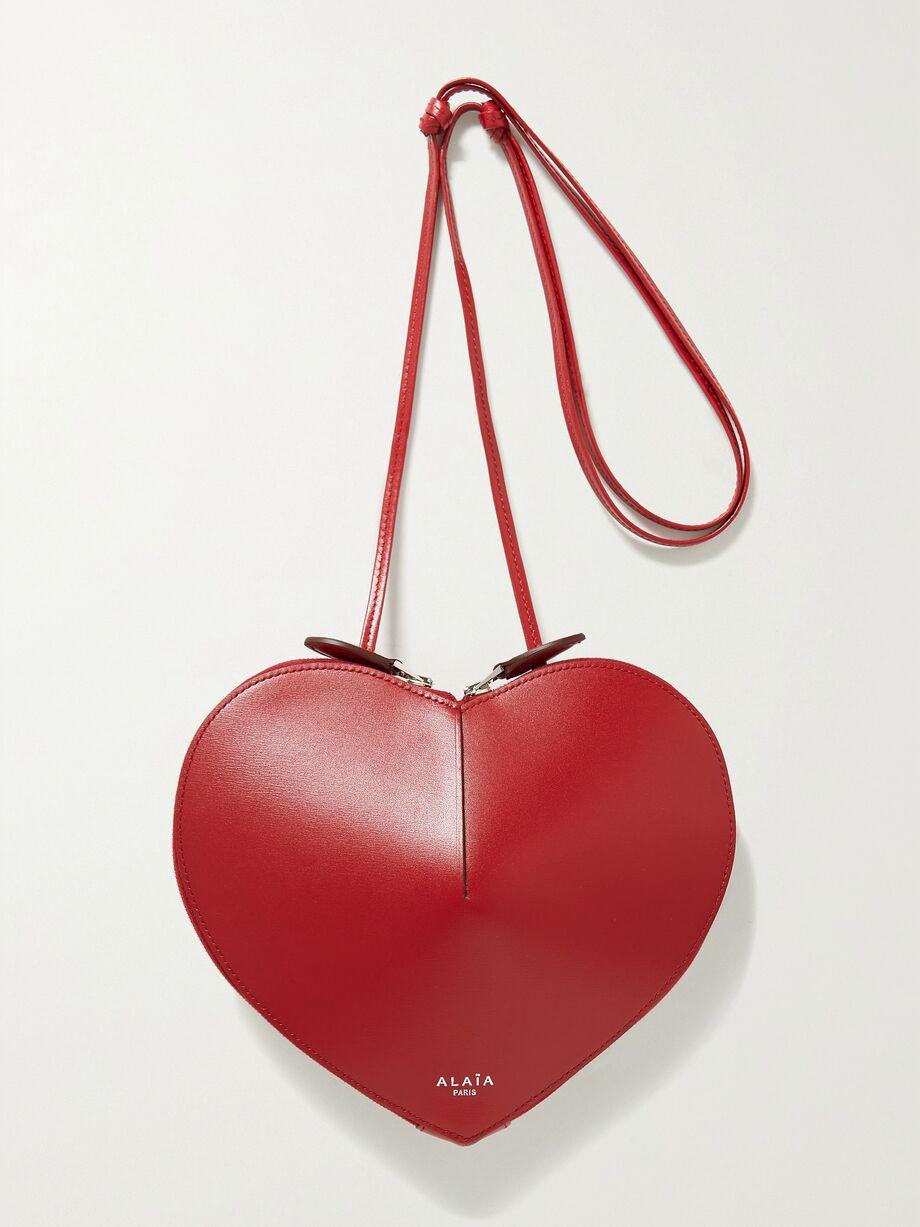 Le Coeur heart-shaped leather shoulder bag by ALAIA