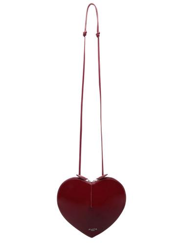 Le Coeur patent leather cross-body bag by ALAIA