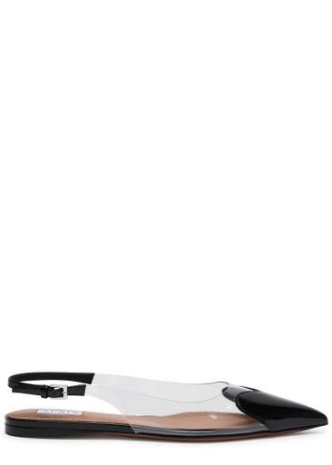 Le Coeur patent leather slingback flats by ALAIA