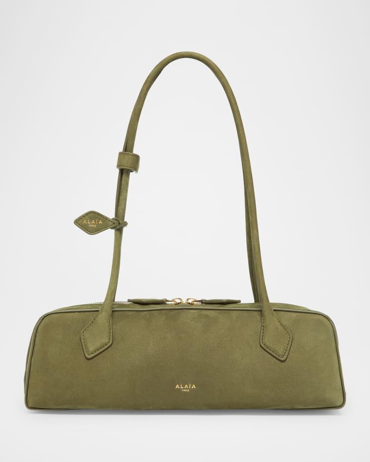 Le Teckel Medium Suede Shoulder Bag by ALAIA