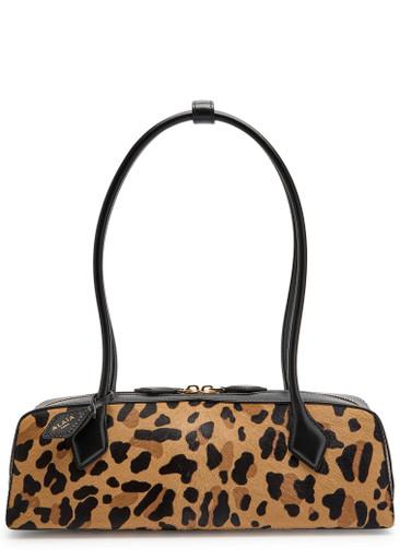 Le Teckel medium leather shoulder bag by ALAIA
