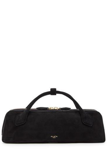 Le Teckel suede clutch by ALAIA