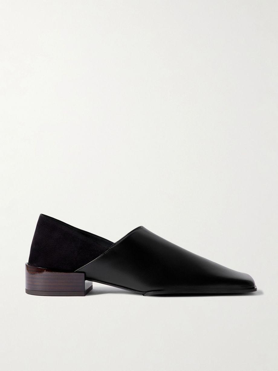 Leather and nubuck loafers by ALAIA