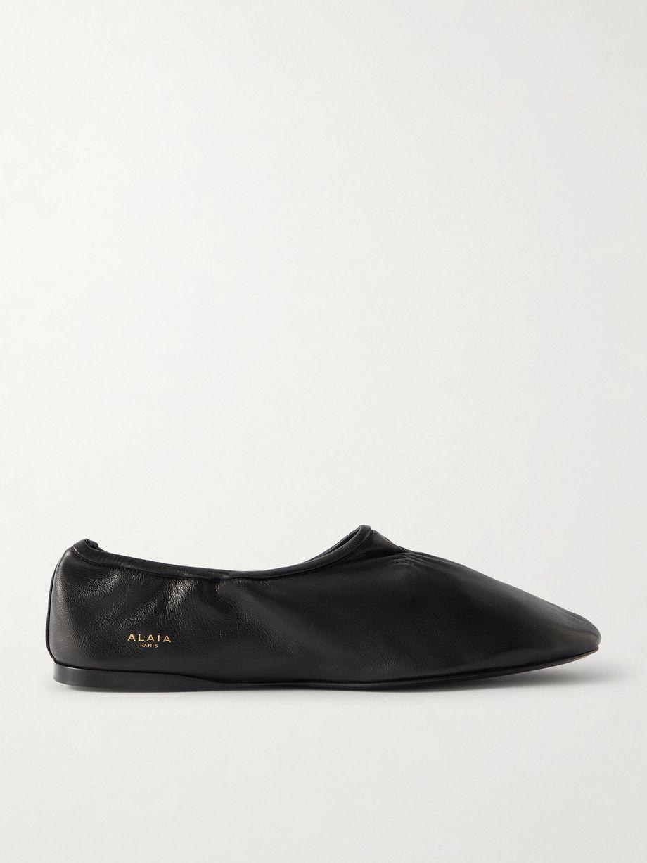 Leather ballet flats by ALAIA