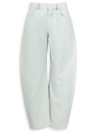Low Round barrel-leg jeans by ALAIA