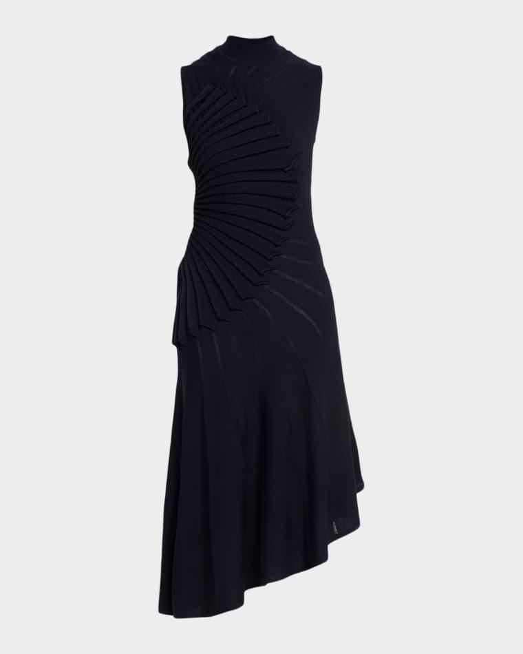 Mock-Neck Sculpting Wool Dress by ALAIA