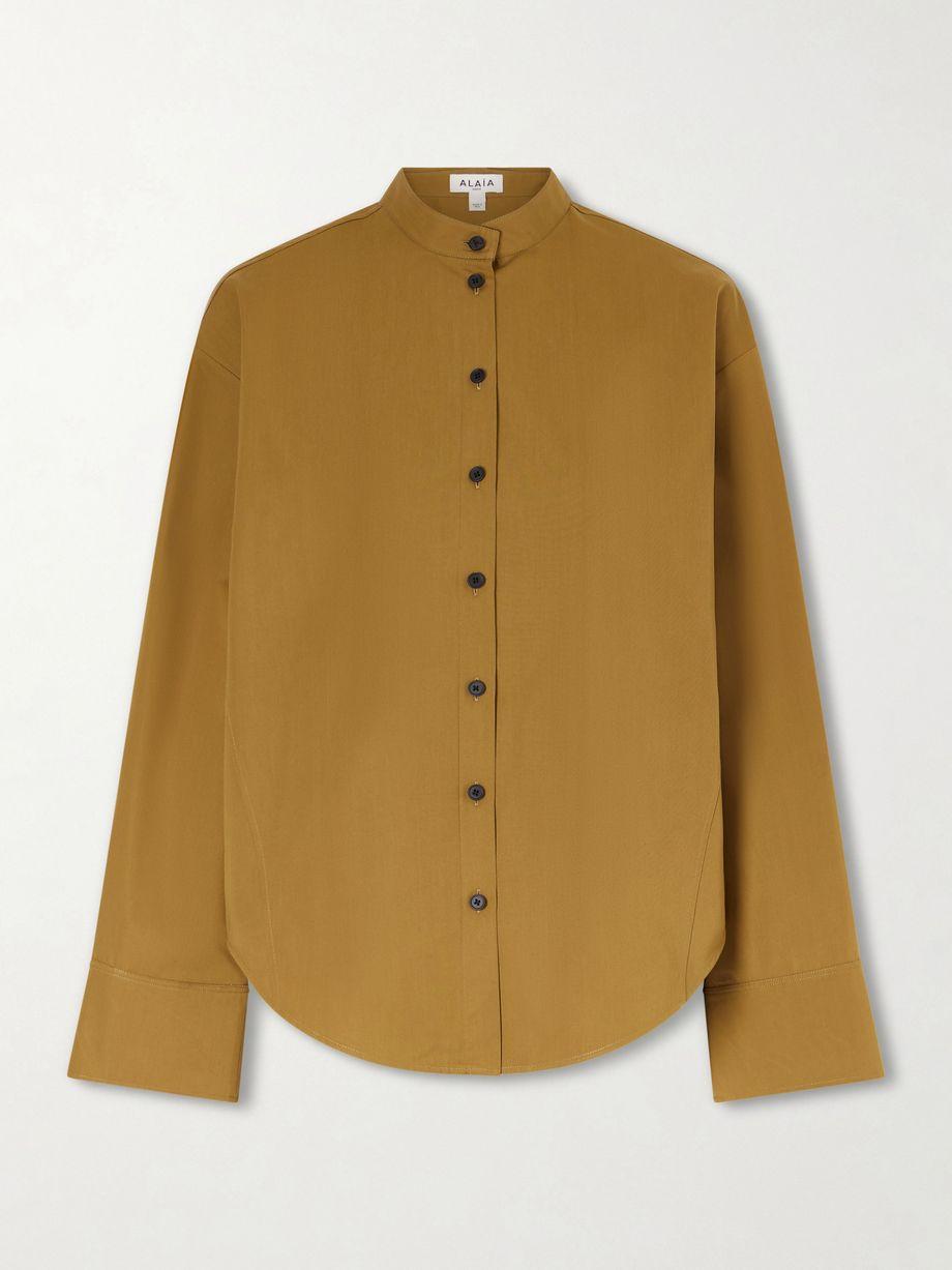 Oversized cotton-poplin shirt by ALAIA