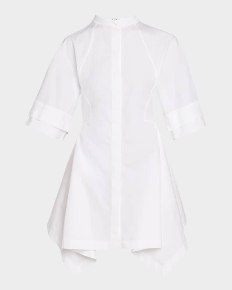 Panelled Handkerchief Mini Shirtdress by ALAIA