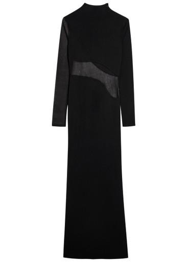 Panelled mesh maxi dress by ALAIA