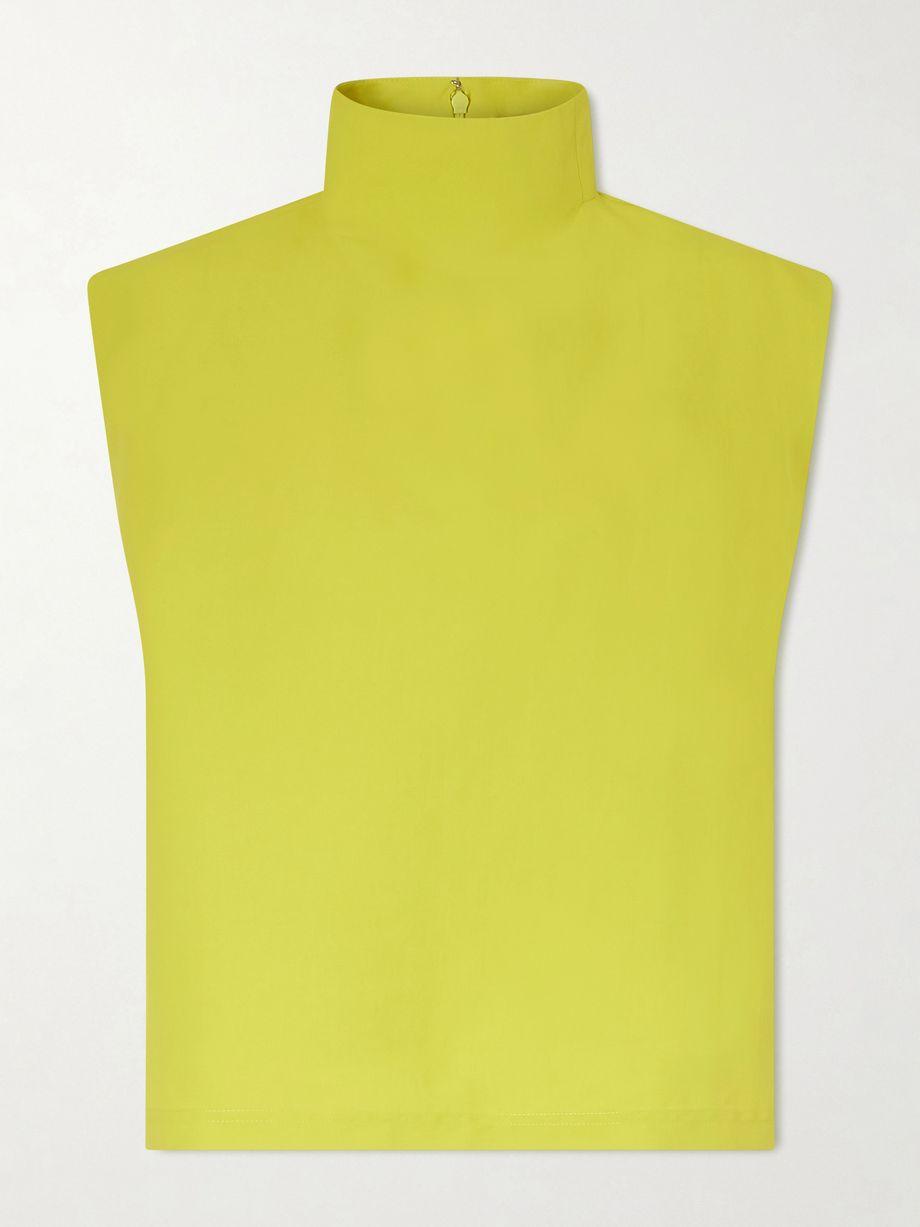 Paper-blend turtleneck top by ALAIA
