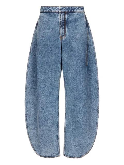 Petal denim jeans by ALAIA