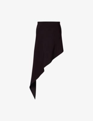 Pointed Asymmetric Woven Mini Skirt by ALAIA