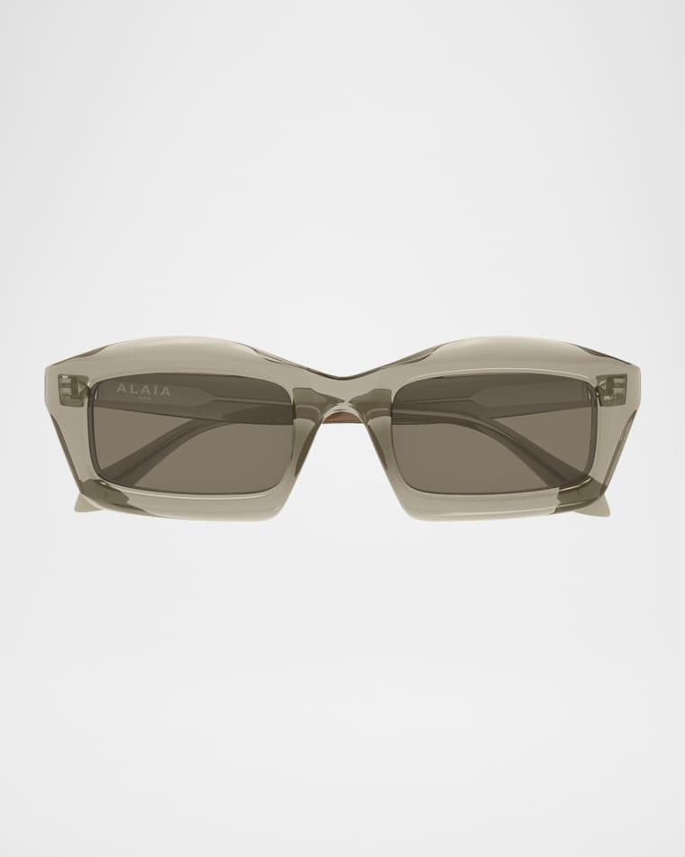 Rectangle Acetate Sunglasses by ALAIA
