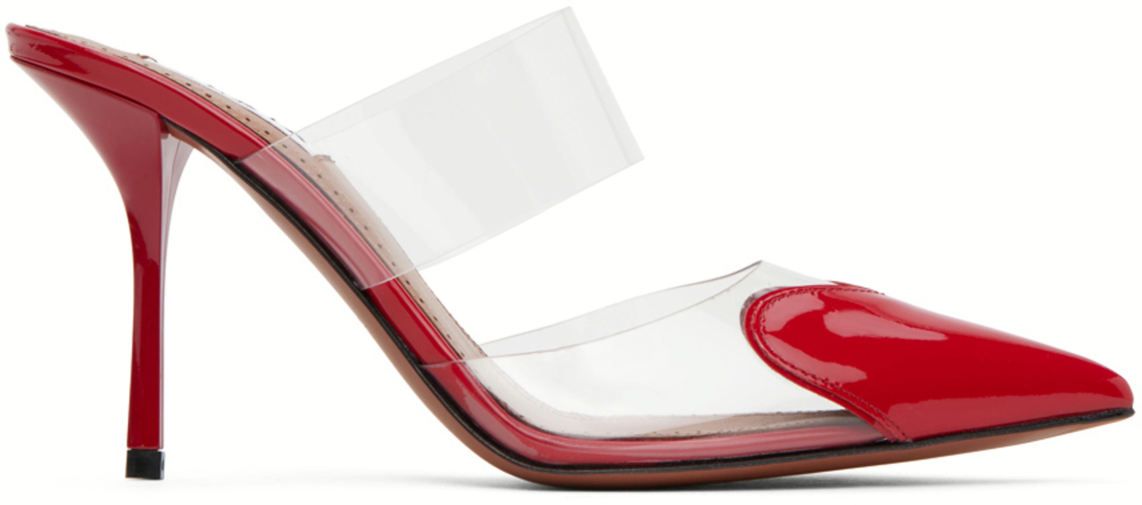 Red 'Le Cœur' Heels by ALAIA