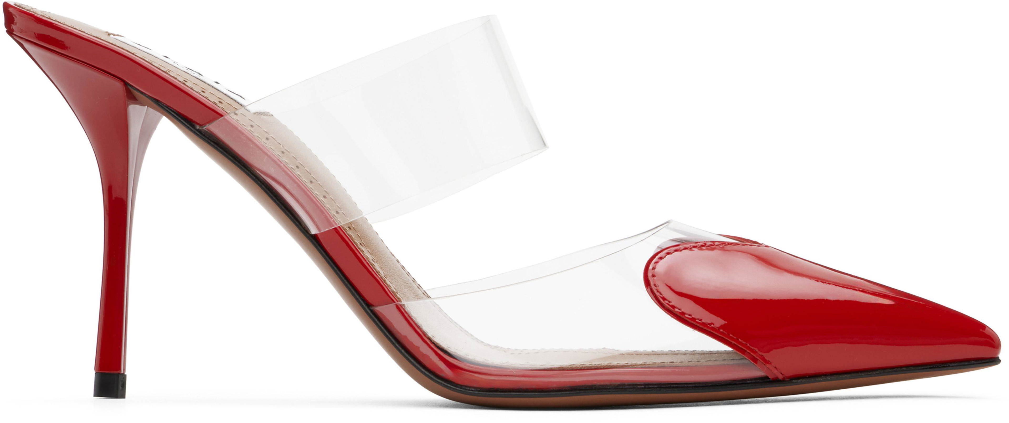 Red Le Coeur Mules by ALAIA