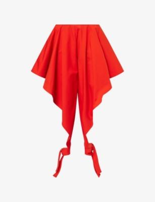 Ruffled Open-Seam Cotton Trousers by ALAIA