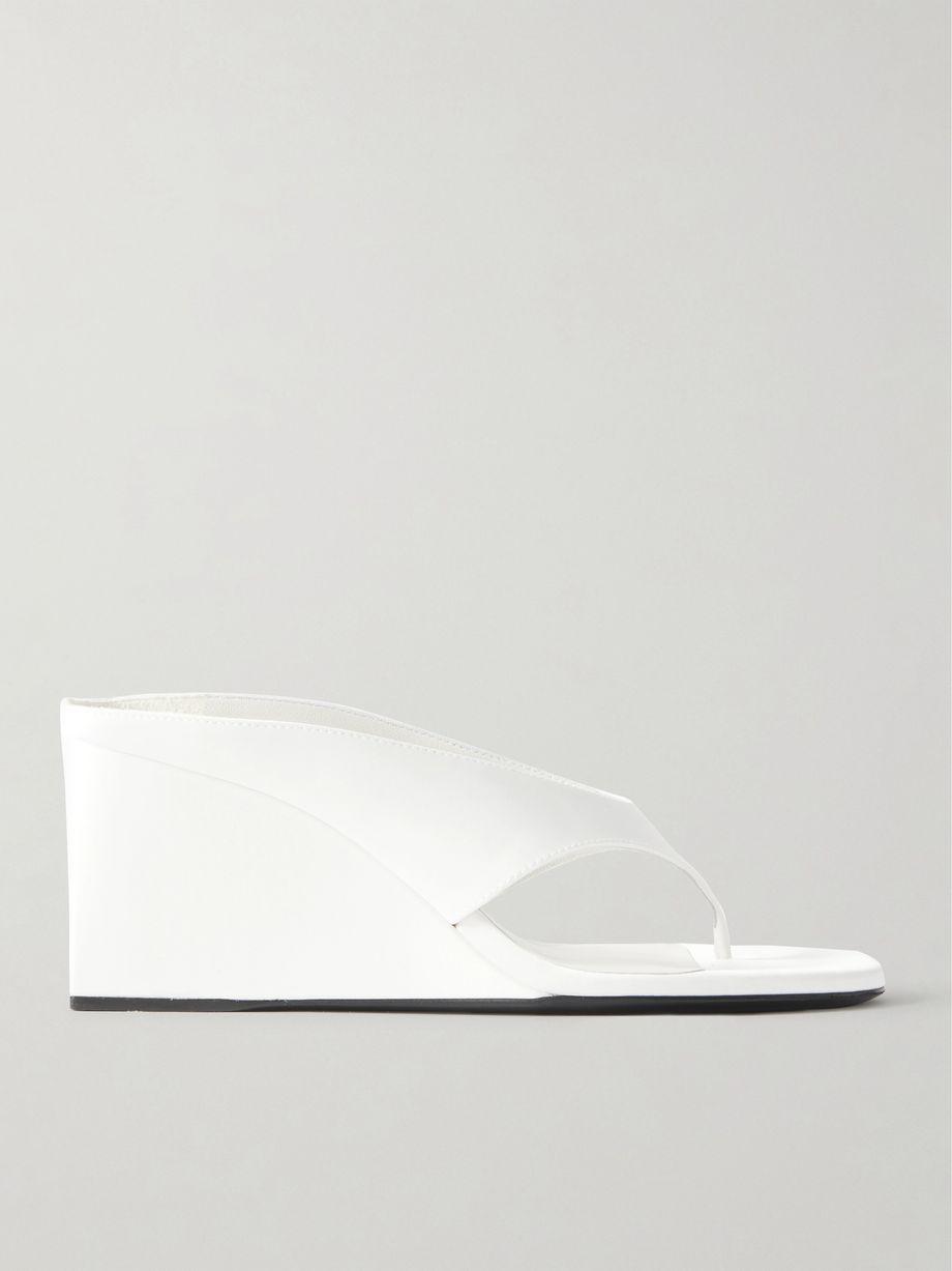 Satin wedge sandals by ALAIA