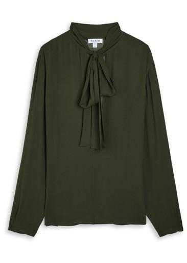 Scarf semi-sheer chiffon blouse by ALAIA