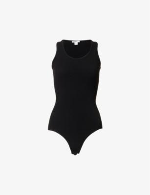 Scoop-neck high-leg knitted bodysuit by ALAIA