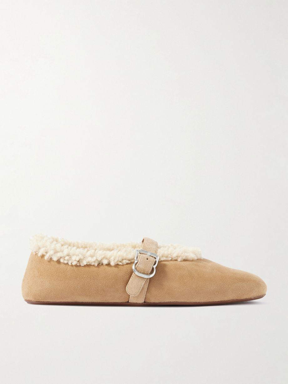 Shearling ballet flats by ALAIA