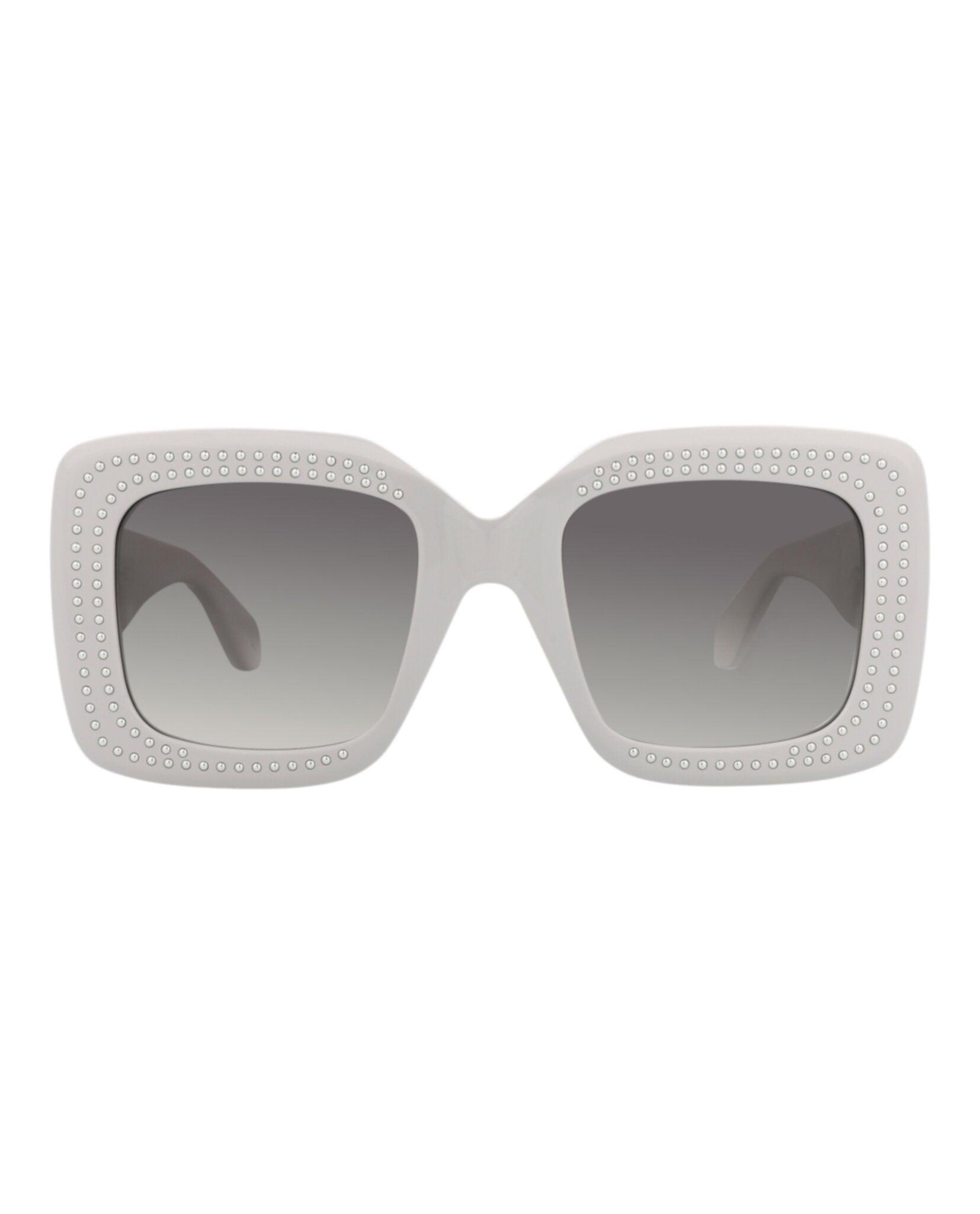 Square-Frame Recycled Acetate Sunglasses by ALAIA Square-Frame Recycled Acetate Sunglasses by ALAIA