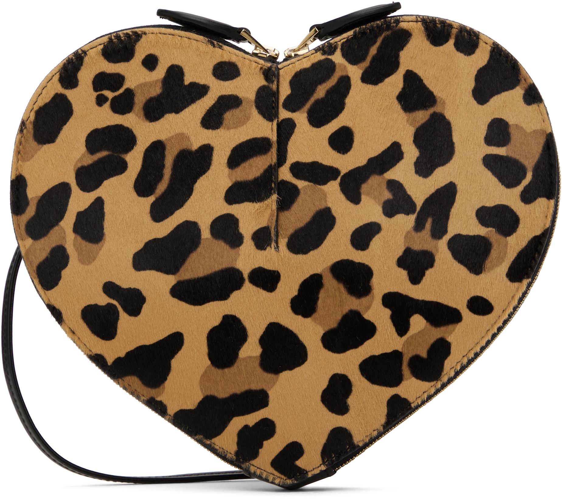 Tan & Black 'Le Coeur' Bag by ALAIA