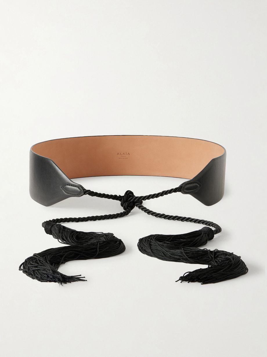 Tasseled leather belt by ALAIA