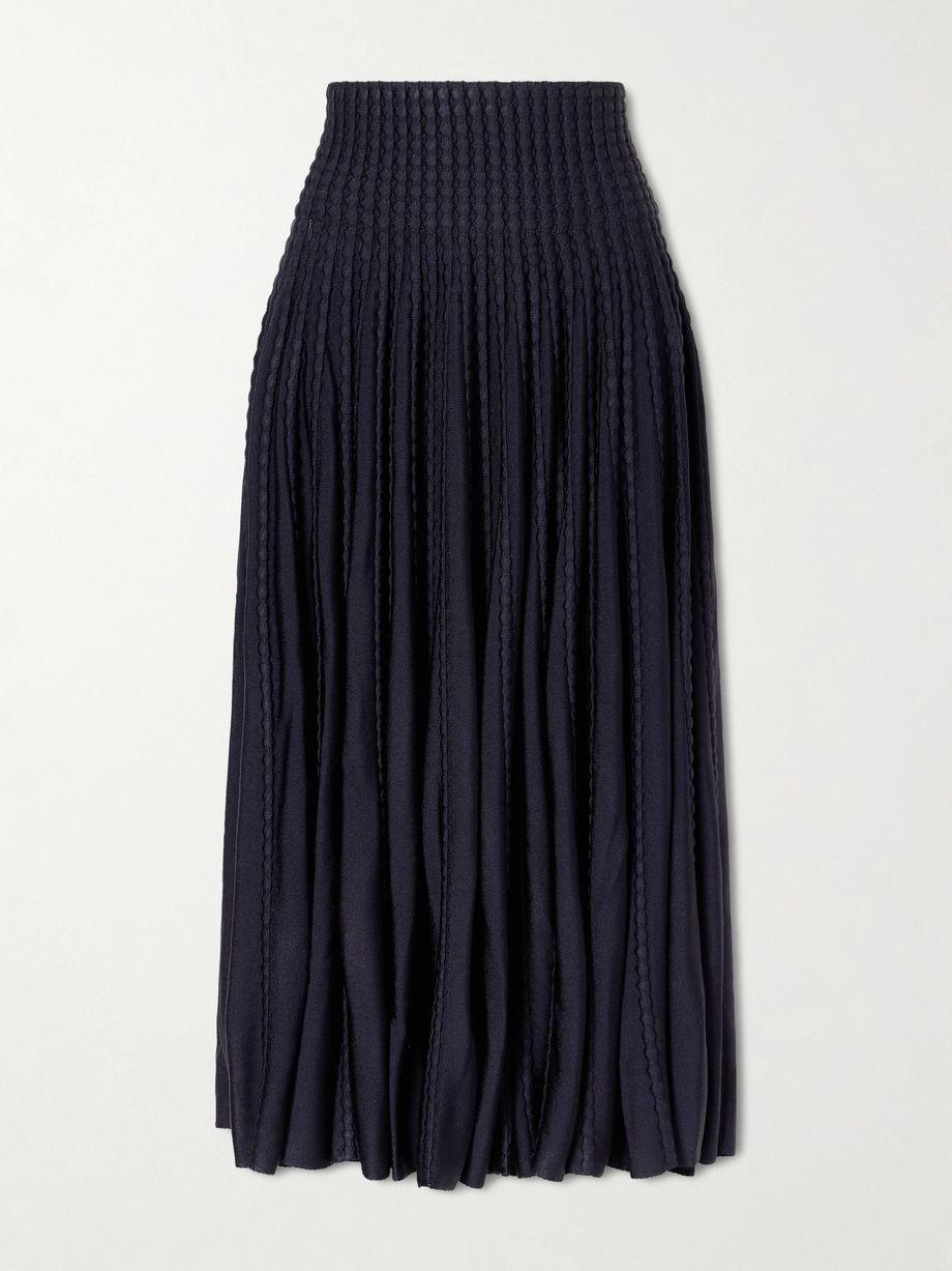 Textured knitted midi skirt by ALAIA
