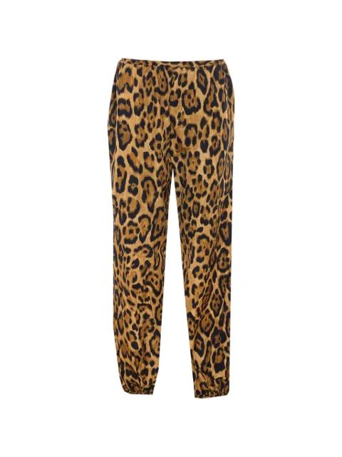 animal print trousers by ALAIA