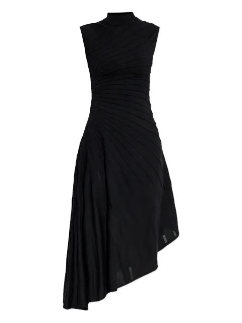 asymmetrical high-neck dress by ALAIA