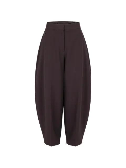 button-detail tapered trousers by ALAIA