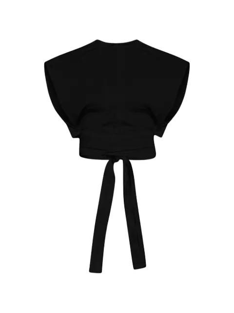 cap sleeves crop top by ALAIA