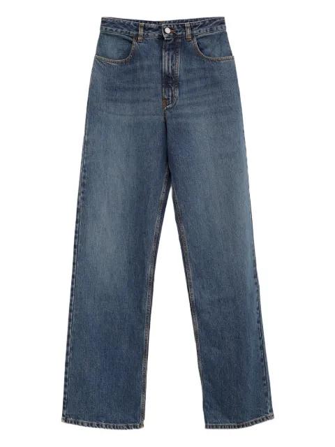 contrast-stitch jeans by ALAIA