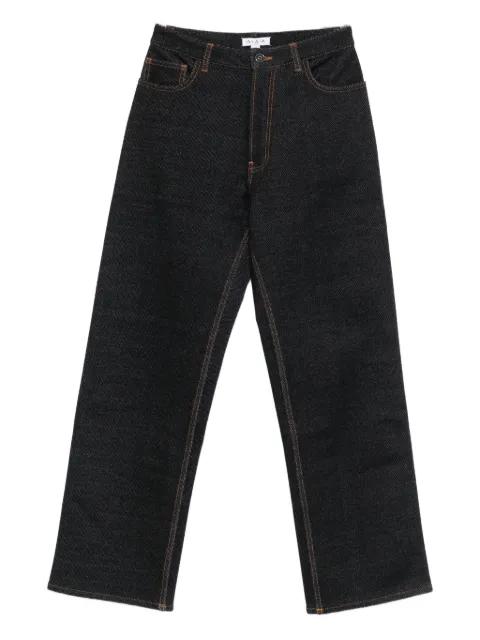 contrast-stitching jeans by ALAIA