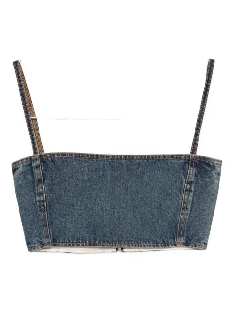 cropped denim top by ALAIA