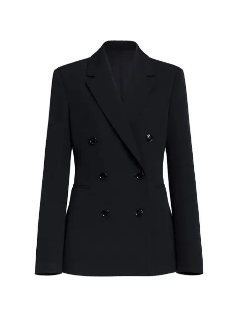 double-breasted peak-lapel jacket by ALAIA