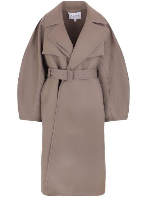 double-collar trench coat by ALAIA