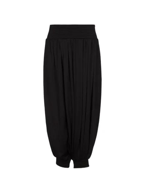 draped tapered trousers by ALAIA