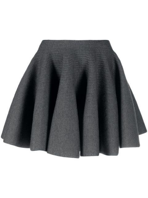 flared ribbed skirt by ALAIA