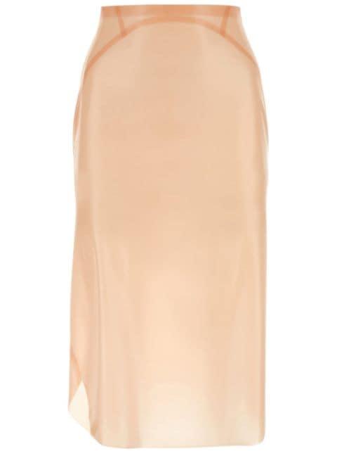 gathered midi skirt by ALAIA