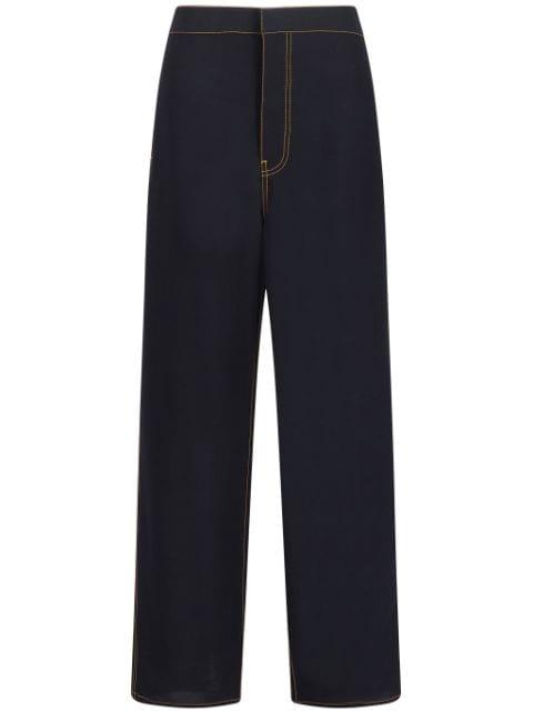 georgette trousers by ALAIA