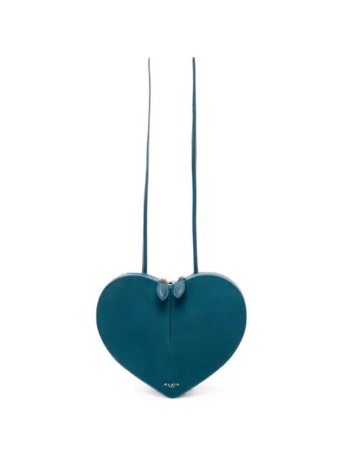 heart-shaped leather shoulder bag by ALAIA