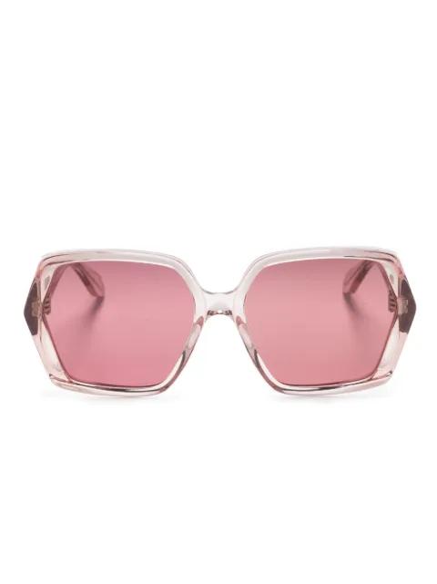 hexagon-frame sunglasses by ALAIA