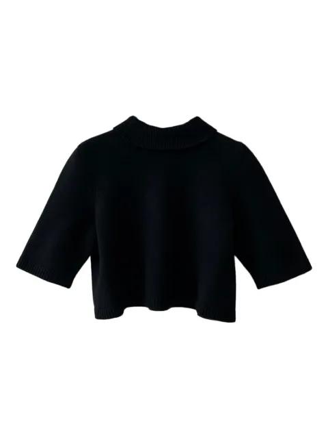 high-neck short-sleeve jumper by ALAIA