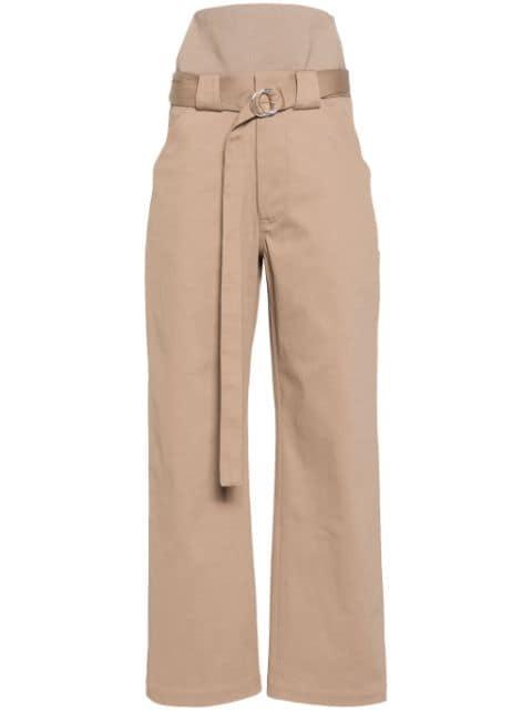 knit-band cargo trousers by ALAIA