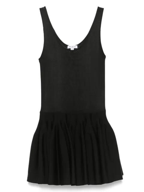 knitted godet mini dress by ALAIA